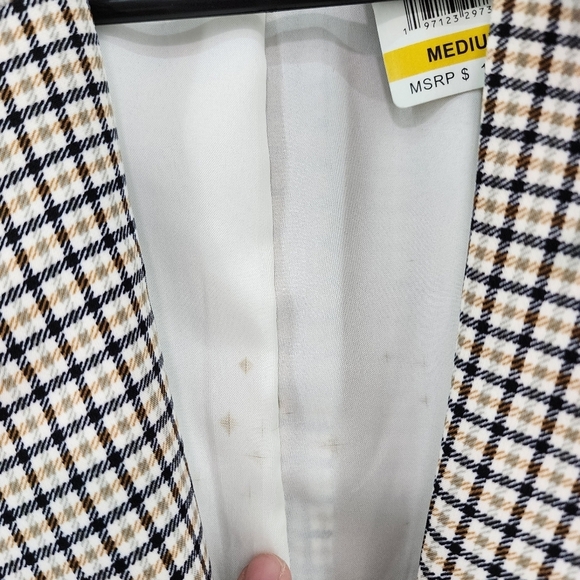 Vince Camuto Women's Poly Stretch Fully Lined Padded Shoulder Blazer - M - Picture 6 of 10